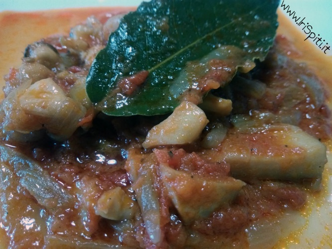 Seppie al sugo con Cipolle